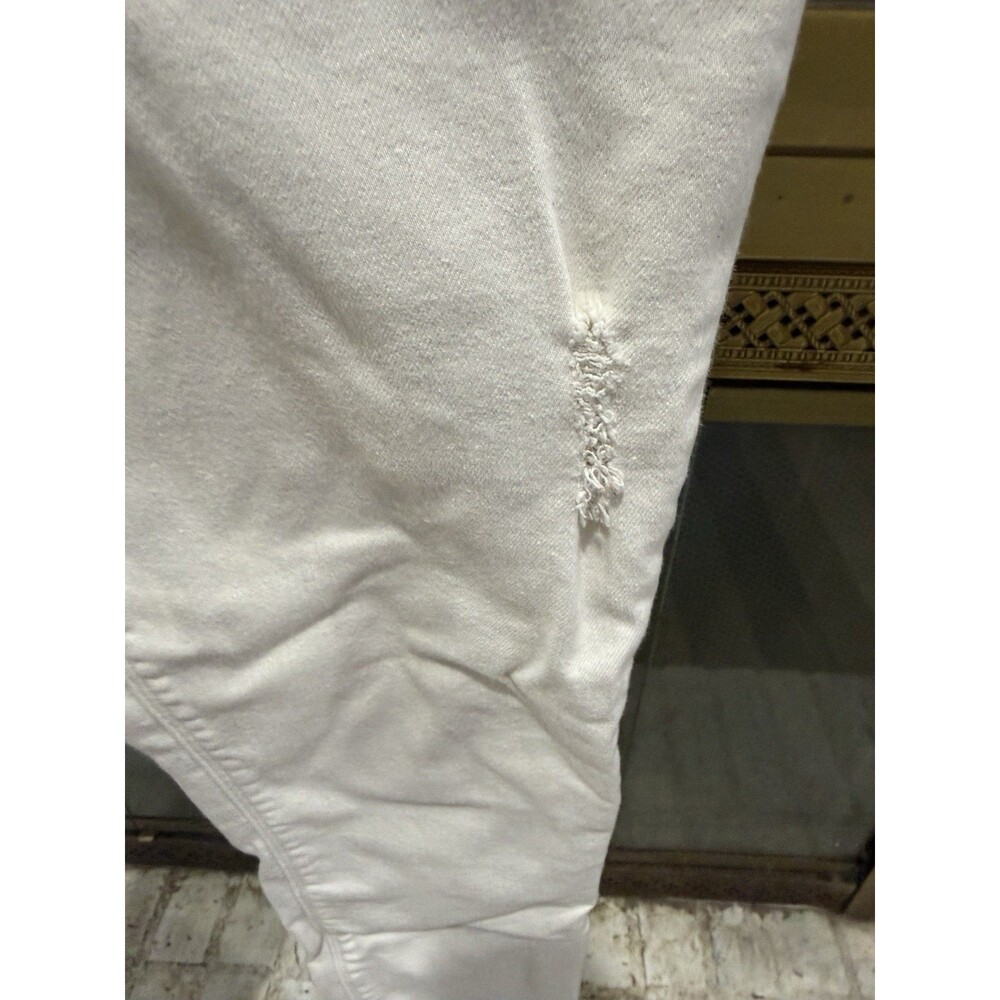 Spanx White Ankle Skinny Stretch Pull On 20271R Women's Jeans Size Medium - Picture 2 of 5